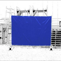 Bâche Clôture Mobile Bleue 1,76 x 3,41 m