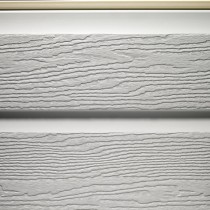 Bardage PVC MEP Barcel Aspect Bois Gris hauteur 30cm, longueur 5m