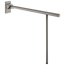 Barre d'Appui Rabattable avec Pied Delabie 850 mm Anthracite 511963C