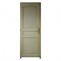 Bloc porte Bois exotique Chapeau 3Pnx 204x73cm Droit huisserie 92cm