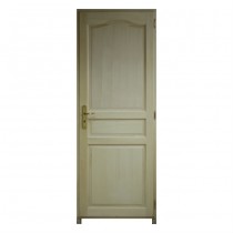 Bloc porte Bois exotique Chapeau 3Pnx 204x83cm Gauche huisserie 92cm