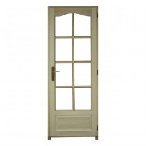 Bloc porte Bois exotique Chapeau 8Crx 204x73cm Gauche huisserie 92cm