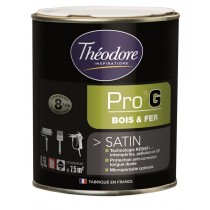 Peinture pour métaux et bois Théolaur Pro'g, couleurs au choix, 3 pots de 0,5l