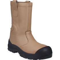 Bottes de Sécurité Cuir DeltaPlus SAKHA S3 SRC Beige