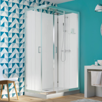 Cabine de douche Kinedo Eden avec Porte coulissante et Receveur 9 cm