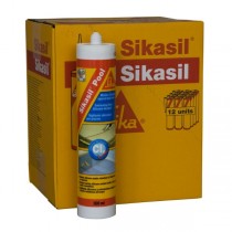 Mastic silicone pour piscine Sikasil-Pool Gris 12 cartouches 300 ml