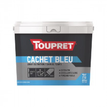 Enduit de Finition en Pâte Toupret Cachet Bleu Blanc Pot 1,5 kg
