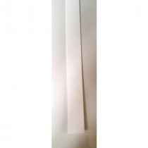 Chant Plat PVC 50 x 2 mm, longueur 3 m, Blanc