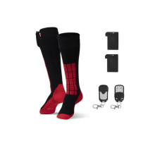 Chaussettes Chauffantes G-Heat Outdoor V2 HS04 Noir-Rouge
