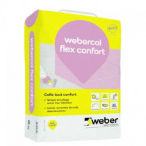 Colle Blanc pour Carrelage Grand Carreaux Webercol Flex Confort 15 kg