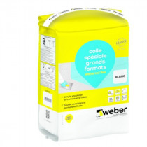 Colle Grands Formats et Plancher Chauffant Webercol Flex Blanc 5kg