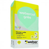 Colle Gris pour faïence et grès Webercol Grès 25 kg