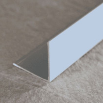 Cornière Aluminium Chromé Mat 15  x 15 mm x 2,5 m