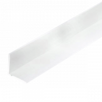 Cornière PVC 35 x 35 mm, longueur 3 m, Blanc