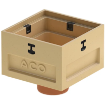 Corps d'avaloir 25x25cm pour Siphon ACO Europoint, Sortie V H210mm