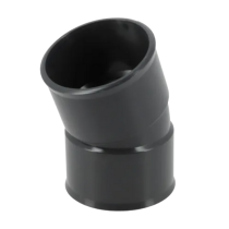Coude PVC à Coller F-F 20° NF Nicoll Hometech® Anthracite, ⌀50mm