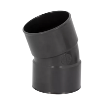 Coude PVC à Coller F-F NF 22° Nicoll Hometech® Anthracite, ⌀100mm
