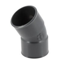 Coude PVC à Coller F-F 30° NF Nicoll Hometech® Anthracite, ⌀40mm