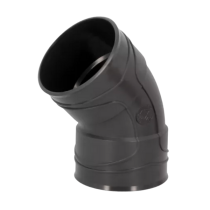 Coude PVC à Coller F-F NF 45° Nicoll Hometech® Anthracite, ⌀100mm