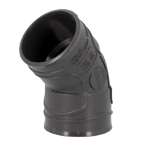 Coude PVC à Coller F-F 45° NF Nicoll Hometech® Anthracite, ⌀40mm
