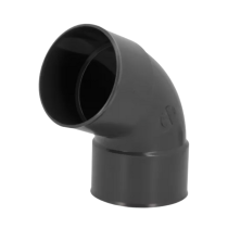 Coude PVC à Coller F-F NF 67,3° Nicoll Hometech® Anthracite, ⌀100mm