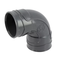 Coude PVC à Coller F-F 87°30 NF Nicoll Hometech® Anthracite, ⌀40mm