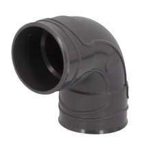 Coude PVC à Coller F-F 87°30 NF Nicoll Hometech® Anthracite, ⌀50mm