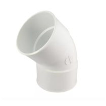 Coude PVC à Coller NF Femelle-Femelle 45° Nicoll CT44B Blanc, ⌀100mm