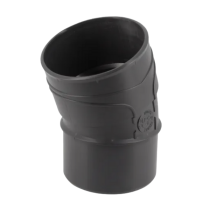 Coude PVC à Coller M-F NF 20° Nicoll Hometech® Anthracite, ⌀100mm