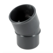 Coude PVC à Coller M-F 20° NF Nicoll Hometech® Anthracite, ⌀40mm