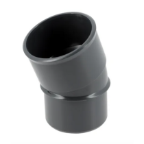 Coude PVC à Coller M-F 20° NF Nicoll Hometech® Anthracite, ⌀50mm