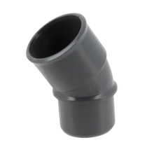 Coude PVC à Coller M-F 30° NF Nicoll Hometech® Anthracite, ⌀32mm