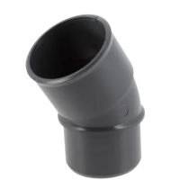 Coude PVC à Coller M-F 30° NF Nicoll Hometech® Anthracite, ⌀40mm