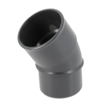 Coude PVC à Coller M-F 30° NF Nicoll Hometech® Anthracite, ⌀50mm