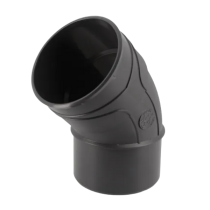 Coude PVC à Coller M-F NF 45° Nicoll Hometech® Anthracite, ⌀100mm