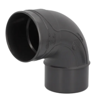 Coude PVC à Coller M-F NF 87°30 - Nicoll Hometech® Anthracite, ⌀100mm
