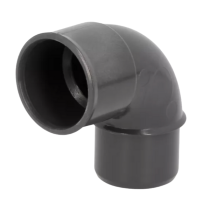 Coude PVC à Coller M-F 87°30 NF Nicoll Hometech® Anthracite, ⌀32mm