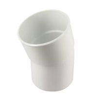 Coude PVC à Coller NF Mâle-Femelle 20° Nicoll CT2B Blanc, ⌀100mm