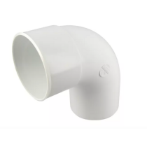 Coude PVC à Coller NF Mâle-Femelle 87°30 Nicoll CT8B Blanc, ⌀100mm