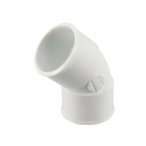 Coude PVC à Coller NF Femelle-Femelle 45° Nicoll CF44B Blanc, ⌀32mm