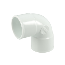 Coude PVC à Coller NF Femelle-Femelle 87°30 Nicoll CF88B Blanc, ⌀32mm