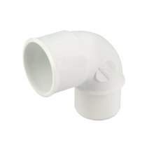 Coude PVC à Coller NF Mâle-Femelle 87°30 Nicoll CF8B Blanc, ⌀32mm