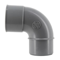 Coude PVC à Coller NF Mâle-Femelle 87°30 Nicoll CJ8 Anthracite, ⌀50mm