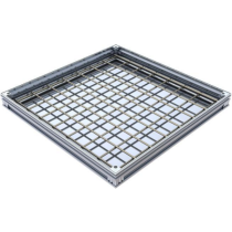 Couvercle à Carreler Alu L15 ACO Uniface 70 x 70cm, Hauteur 7 cm
