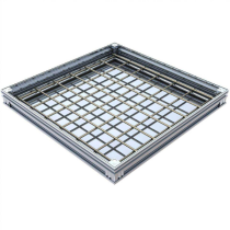 Couvercle à Carreler Alu M125 ACO Uniface 60 x 60cm, Hauteur 7 cm