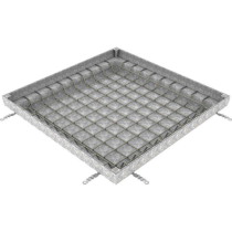 Couvercle à Carreler Galva N250 ACO Uniface 100x100cm, Hauteur 8 cm