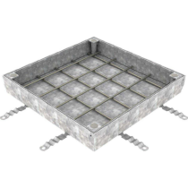 Couvercle à Carreler Galva N250 ACO Uniface 40 x 40cm, Hauteur 8 cm