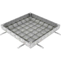 Couvercle à Carreler Galva N250 ACO Uniface 60 x 60cm, Hauteur 8 cm