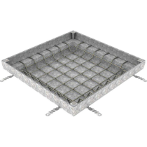 Couvercle à Carreler Galva N250 ACO Uniface 70 x 70cm, Hauteur 8 cm
