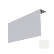 Couvercle d'angle Alu Bardage MEP Isocel 150 x 50 mm Blanc, 3 m